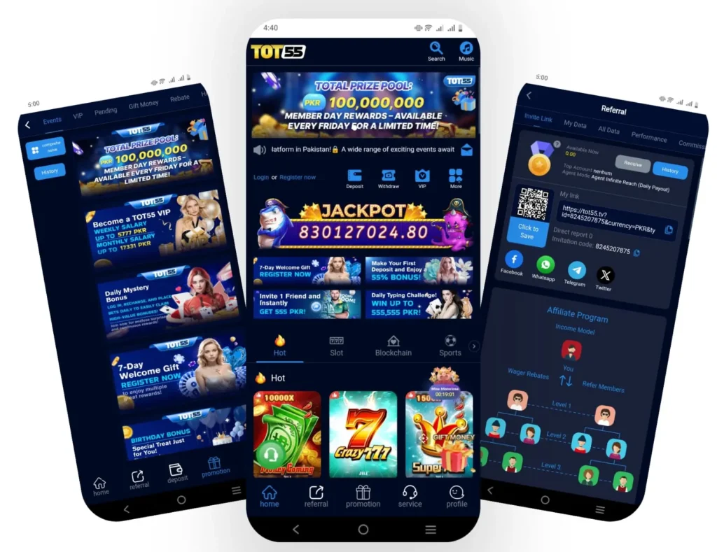 TOT55 new earning app in Pakistan